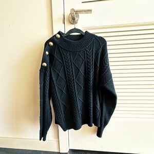 Mango sweater with gold buttons